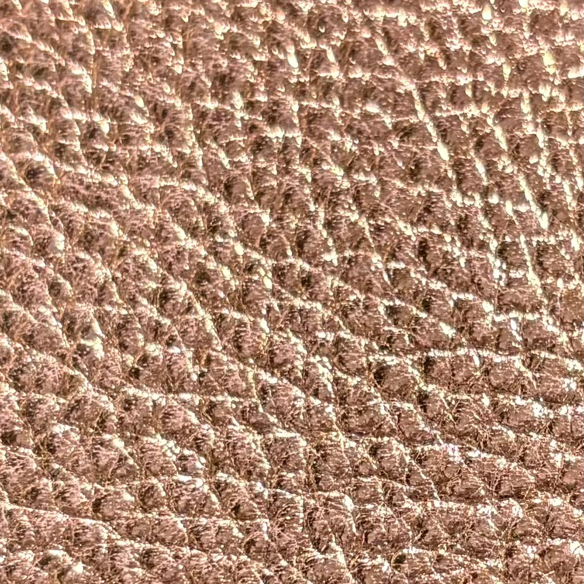Bubble Rose Gold Pebbled Bags Pink Leather Upholstery