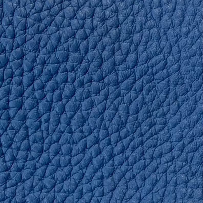 furniture leather upholstery bubble star saphire blue pebbled Los Angeles vibrant