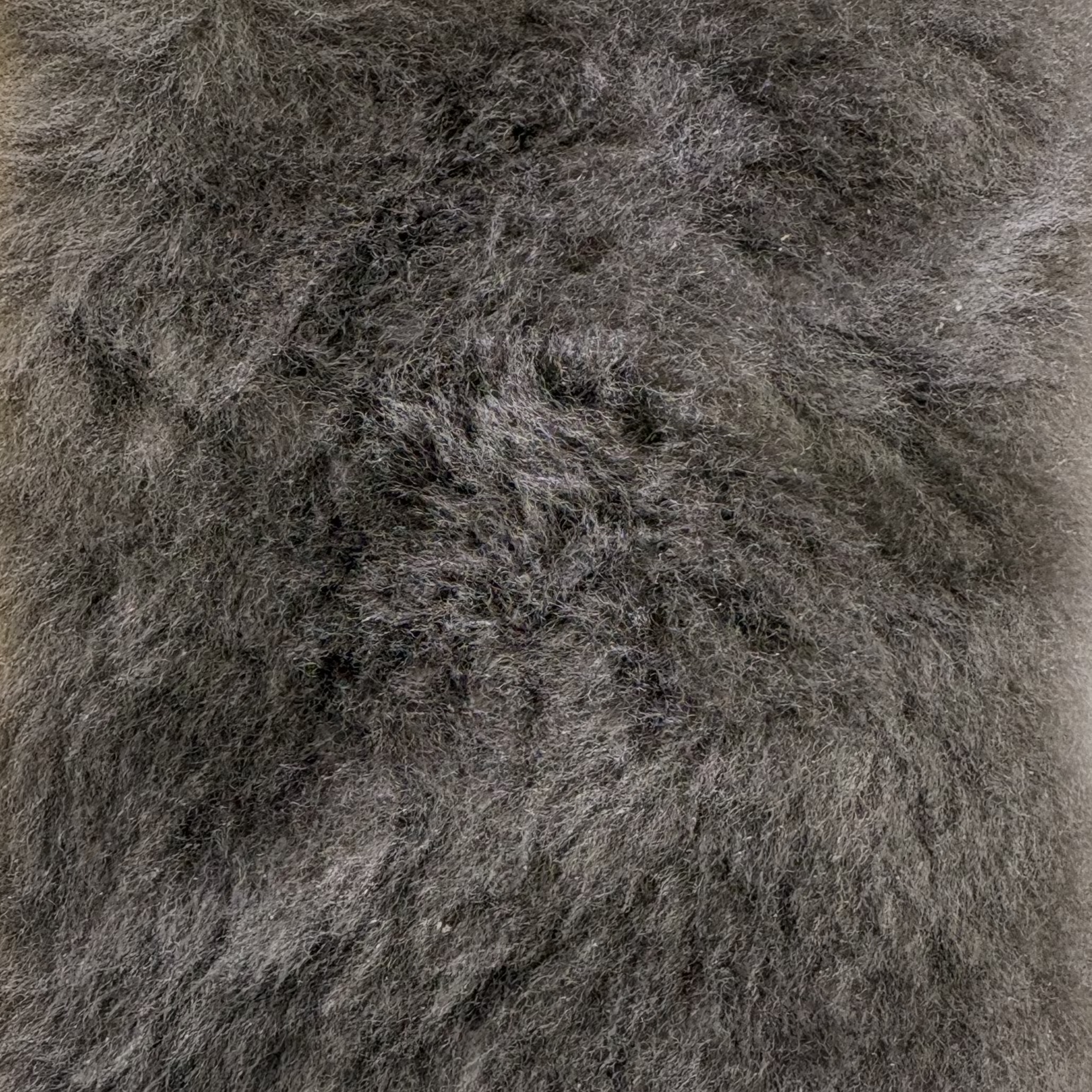 Shearling gray lamb upholstery