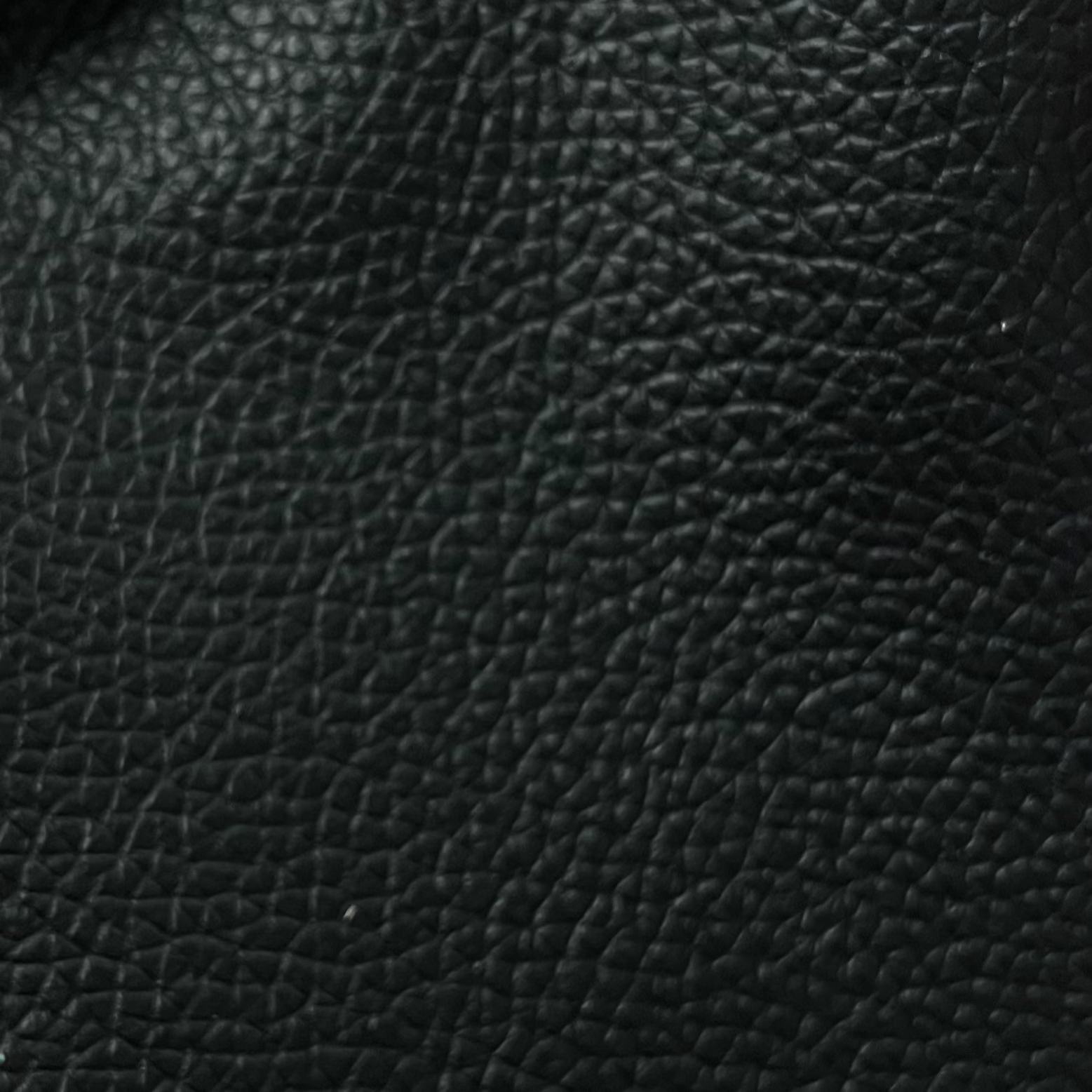 Tosca Black Shiny Pebbled Leather Upholstery 