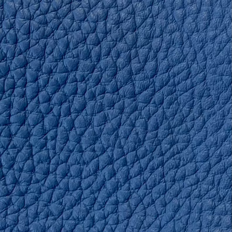 furniture leather upholstery bubble star saphire blue pebbled Los Angeles vibrant 